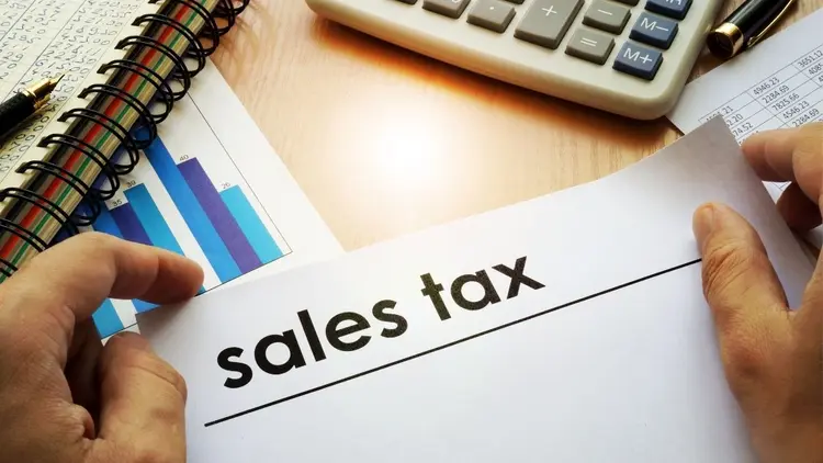 Various sales tax paperwork. 