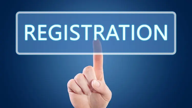 The word "registration". 